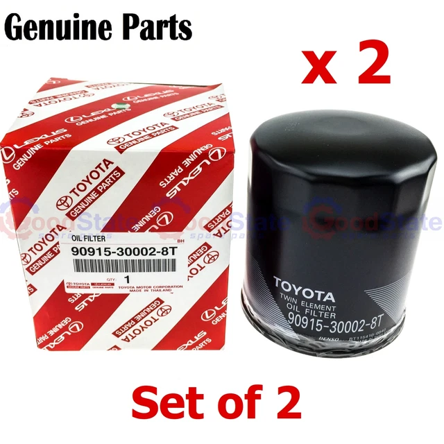 Genuine Grand HiAce KCH16 KCH10 Qualis LF50 3.0 2.4 Engine Oil Filter Set x2