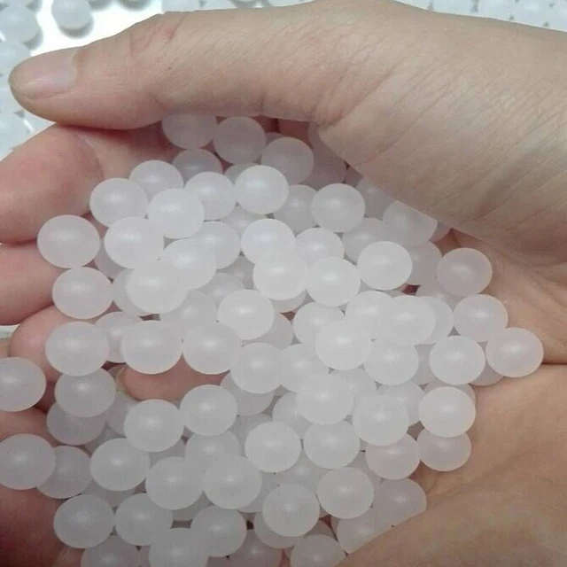 White Solid PP Ball Bead Dia 2mm 3mm-38.1mm Plastic Polypropylene Smooth Ball