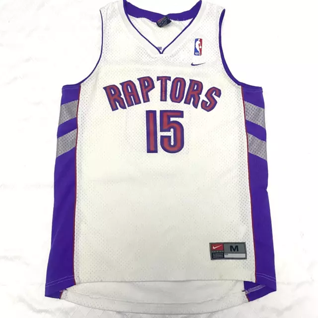 Vintage Toronto Raptors Nike Jersey Adult Medium White Vince Carter Sewn Nba