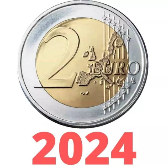 Todas Las Moneda De 2 Euros Conmemorativas De 2024 Unc. Sin Circular