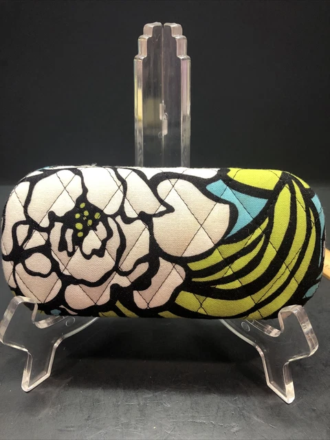 Vera Bradley Island Blooms Eyeglass Case Sunglass Case Turquoise Floral Hard