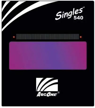 ArcOne S540-11 Vertical Single Auto-Darkening Filter 5.25 x 4.5 x 0.2", Shade 11