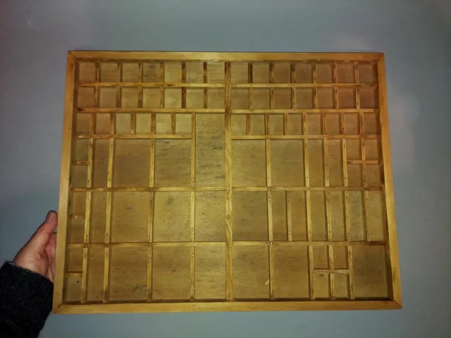 Wooden Letterpress Type Tray