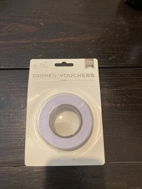 250  Event Drinks Vouchers X 42. Job Lot
