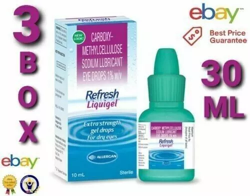 (Pack de 3) Refresh Liquigel (10 ml chacun) pour un soin total des yeux