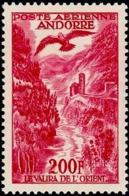 ANDORRE FRANCAIS STAMP TIMBRE AERIEN N°3 " VALIRA DE L'ORIENT 200F" NEUF xx LUXE