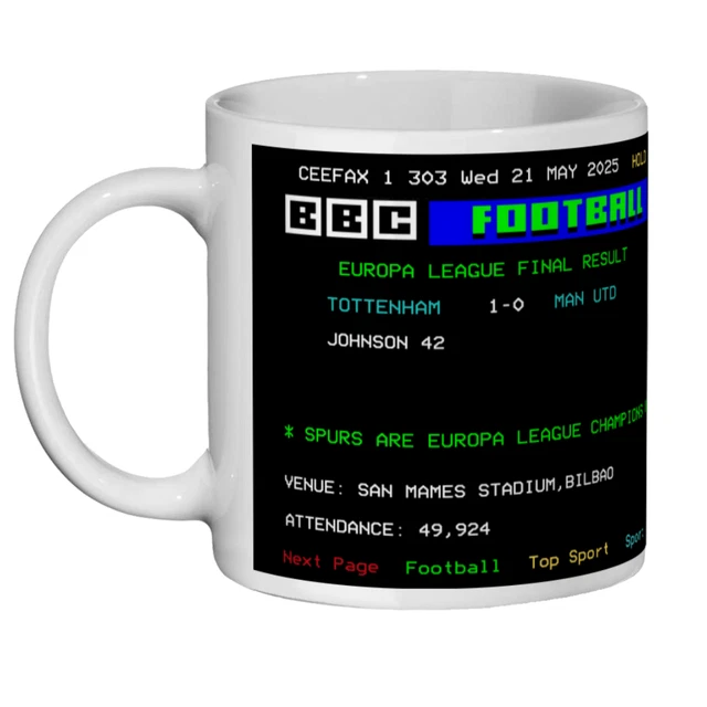 Mug Spurs Carabao Cup Final Merchandise TOTTENHAM EUROPA LEAGUE