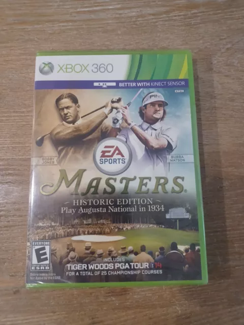 Tiger Woods PGA Tour 14 Masters Historic Edition Microsoft Xbox 360 2013 Sealed