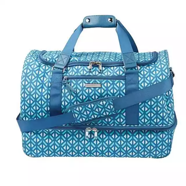 Samantha Brown To-Go Zipper Compartment Weekender - Seaside