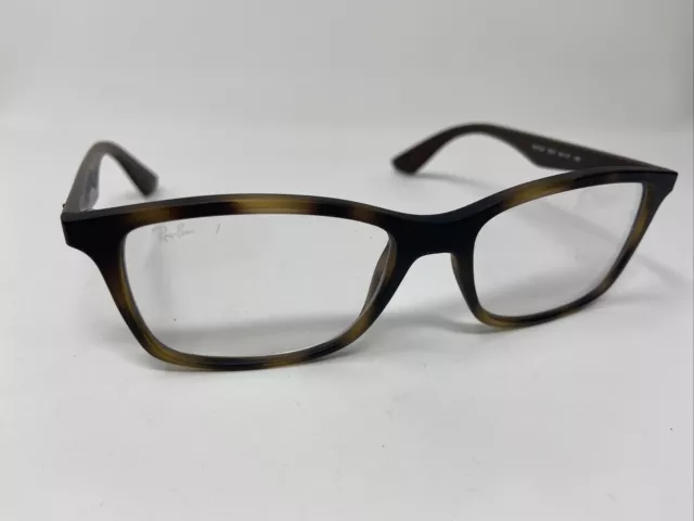 Ray Ban Rb 7047 5573 54/17/140 Matte Tortoise Brown Eyeglasses Frame B752