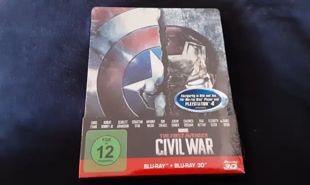 The First Avenger - Civil War -- Blu-ray 3D+2D Steelbook -- NEU OVP -- Marvel