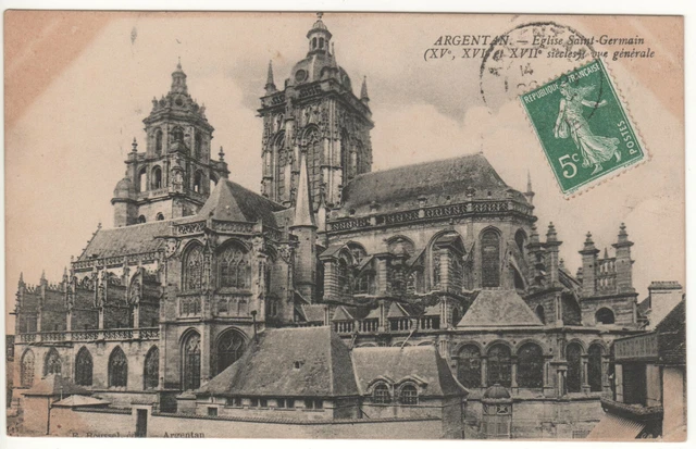 Cpa 61 - Argentan - Church Saint Germain (Orne) - Written
