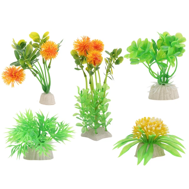 5pcs Tank schmücken Aquarium Künstliche Wasserpflanzen Aquarium