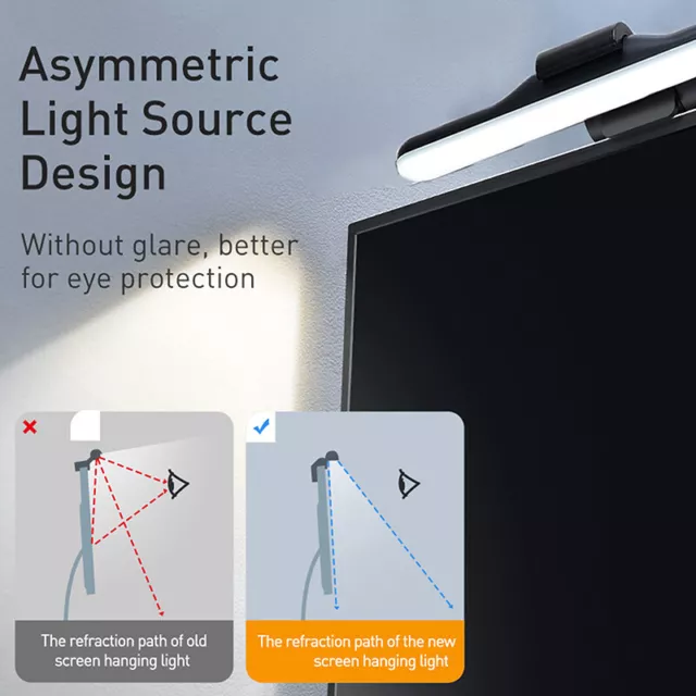LED Screen Bar Light USB Computer Monitor Eye-Caring Reading Desk Lamp Dimmable