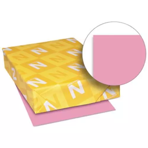 Neenah Paper 26741 Exact Brights Paper, 8 1/2 X 11, Bright Pink, 50 Lb, 500