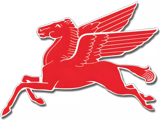 Mobilgas Mobil oil Pegasus Flying Horse Decal Sticker Waterproof