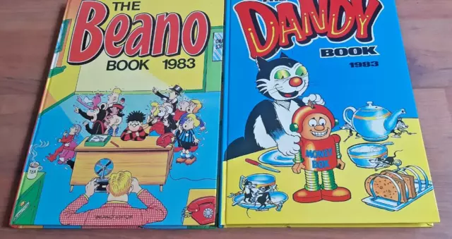 The Beano Book  & The Dandy Book Annuals 1983 unclipped