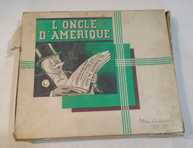 Ancien Jeu De Societe L'oncle D'amerique Miro Company Incomplet