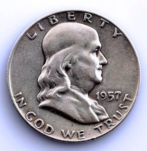 USA - 1/2 Dolar. 1957. Franklin. Silver 0.4oz