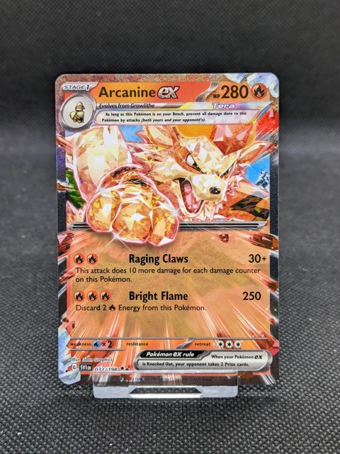 Pokemon Card Arcanine EX 032/198 Scarlet & Violet Double Rare MINT