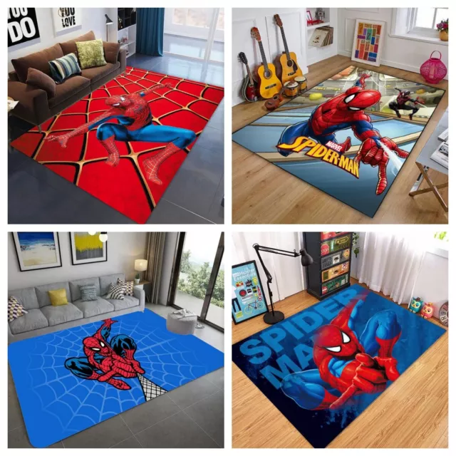 Jungen Fußmatten 3D Spiderman Teppich Kinder Teppich Türmatte Bodenmatte Matte