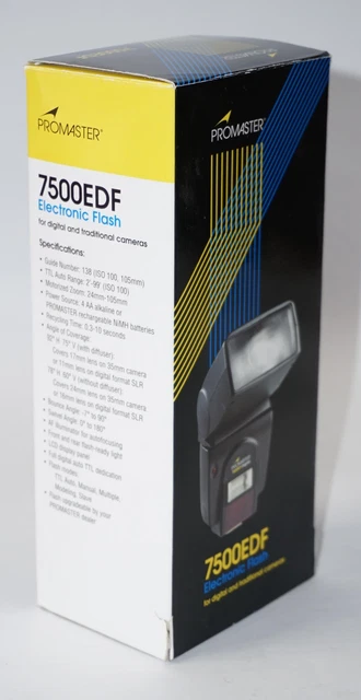 -=New=-=For Nikon=-Promaster 7500Edf Twin/Bounce/Swivel/Zoom Flash I-Ttl7287 V2! 2