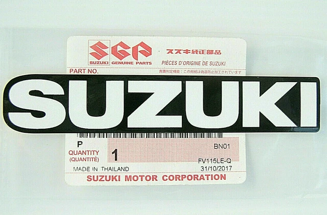 Suzuki S Emblem Tank-Aufkleber 1 Paar - Chrom Dekor Für Kraftstofftank