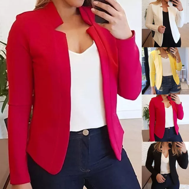 Traje Chaqueta Chaquetas Abrigos Blazer Delgado de Vestir Casual Trabajo Moda "