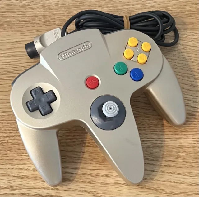 Nintendo 64 N64 Original controller Gold Official Very good condition  Japan