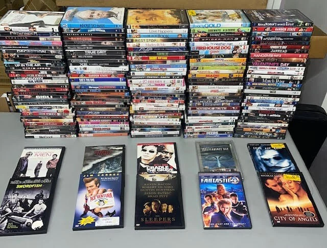 Used Dvd 200 DVD MOVIES! Wholesale assorted Used DVD Lot in great condition with ...