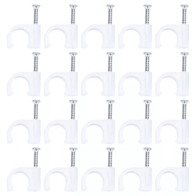 100 PCS Cable Staples Ethernet Cable Wire Clip Wire Clamps Wire Wall Tacks