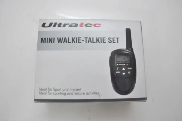 4er Set Ultratec Mini Walkie Talkie Funkgerät Ausstellungsstück