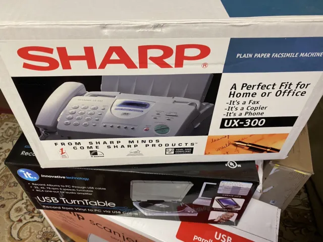 NEW Sharp UX-300 Plain Paper Facsimile Fax Machine  Fax Copier Phone 3 in 1