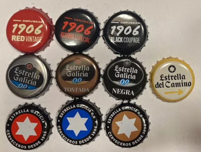 Chapa Estrella Galicia Cerveza Beer Spain Kronkorken Capsule Tappi Bottle cap