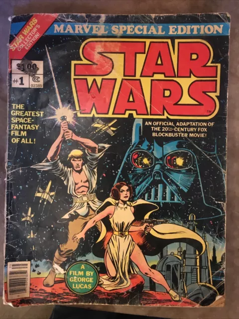 Star Wars # 1 Marvel Treasury Oversize Edition 58 Pages 1977