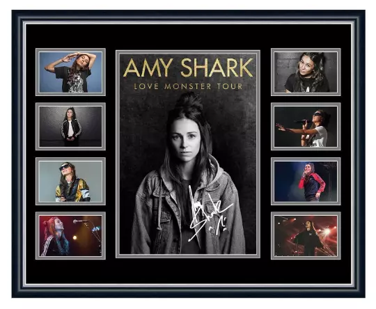 Amy Shark 2018 Love Monster Signed Photo Poster L E Framed Memorabilia