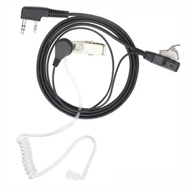 2 pin PTT MIC Auricolare Tubo Acustico Coperto Auricolare Per Accessorio TYT- -PP