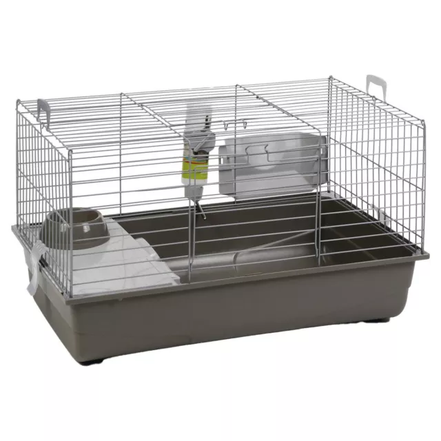 ZOLUX Cage sur 2 étages pour hamsters, souris et gerbilles - Rody3 duo - L  41 x p 27 x h 40,5 cm - Banane