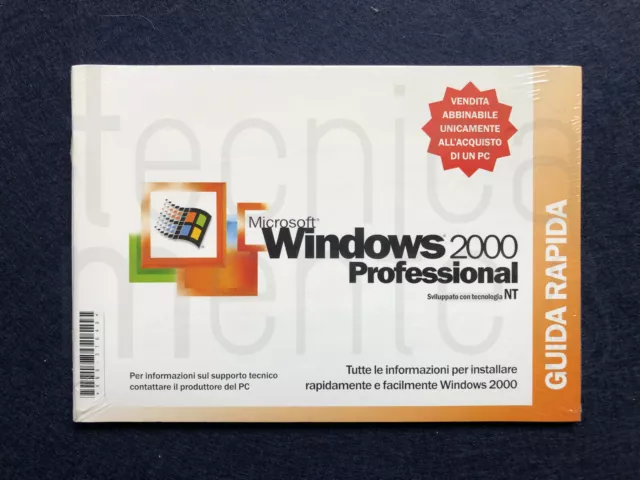 Microsoft Windows 2000 Professional  SP1 CD installazione NO LICENZA