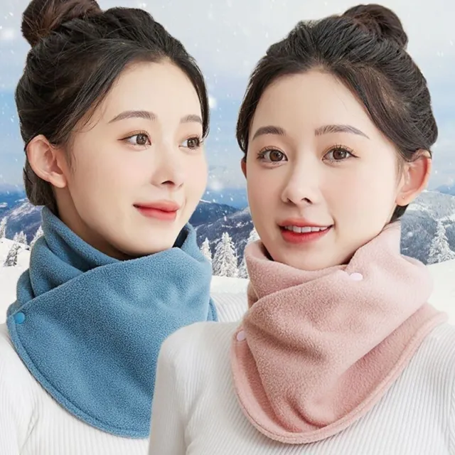 New Lamb Fleece For Women Scarves Winter Warm Fake Collar Scarf Plush Bib FemaK_