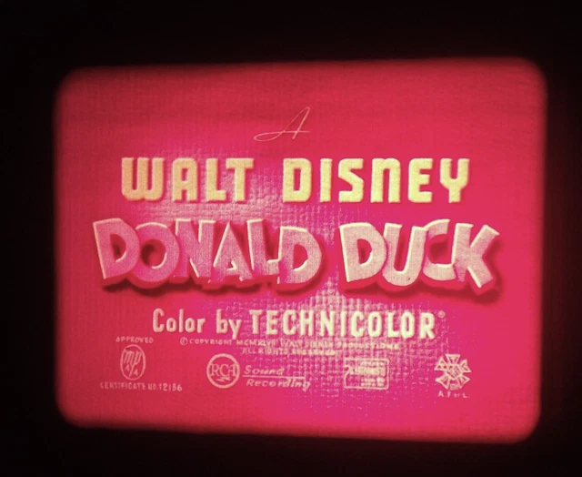 16MM WALT Disney's "Soup's On" 1948 Donald Duck Huey Dewey Louie Kodak