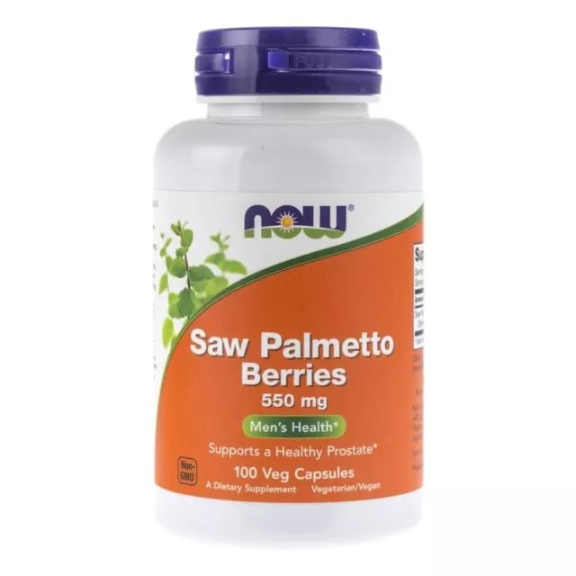 Now Foods Bacche di palmarosa (Sabal Palm) 550 mg, 100 capsule