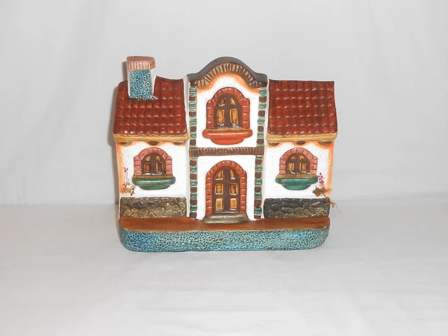 Vintage Handmade Red Clay Folk Art Casita Decor Figurine Wall Hanging