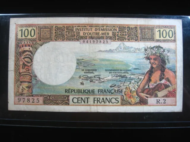 TAHITI 100 FRANCS 1973 P24a PAPEETE FRANCAISE POLYNESIA 97825# MONEY