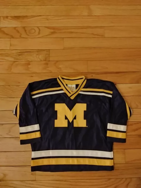 Michigan Wolverines NCAA Vintage Little King Toddler Hockey Jersey Size 3