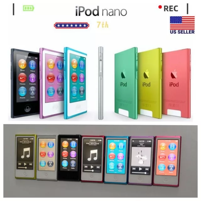 New Sealed Apple iPod Nano 7th  8th Generation 16GB ALL COL0RS -Warranty