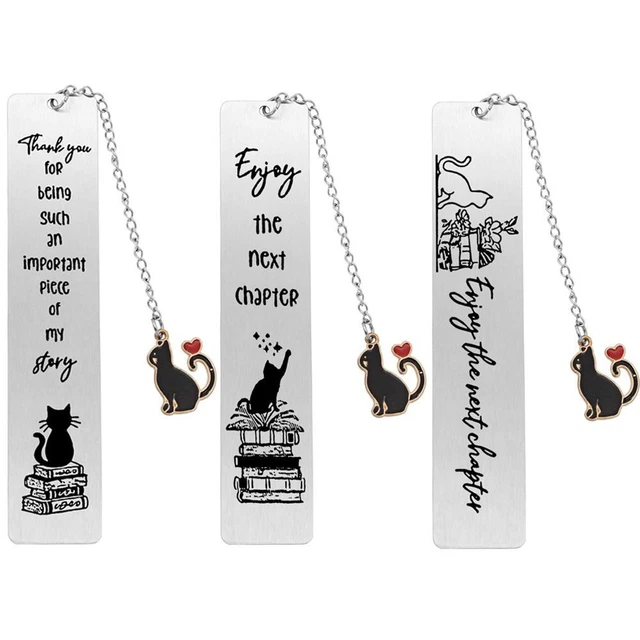 Katze Lesezeichen Metall, Personalisiert, Geschenk Produktbild-Vorschau 3