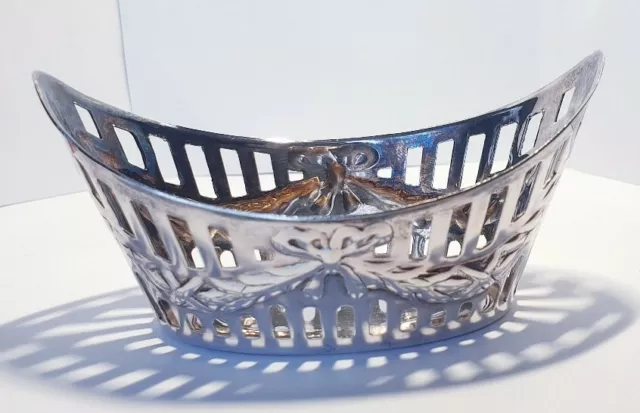 Vintage Solid Silver Italian made miniature Basket Hallmarked 1960's