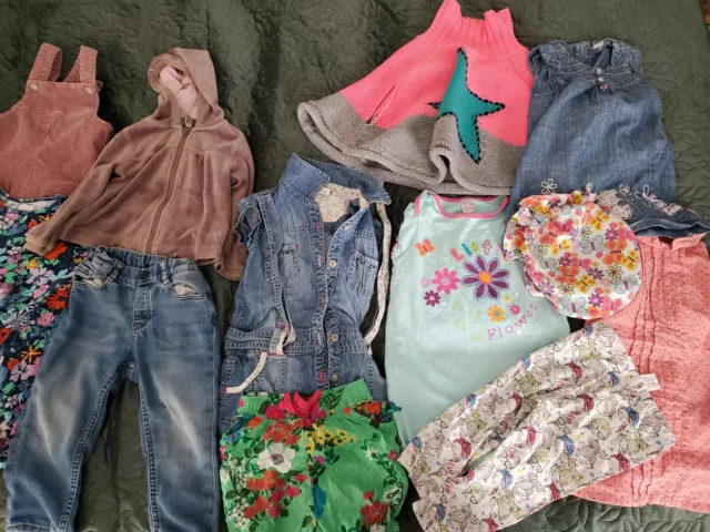 Girl 12-18 Months Clothes Bundle Inc Poncho Dresses Summer Outfit Mix Brands