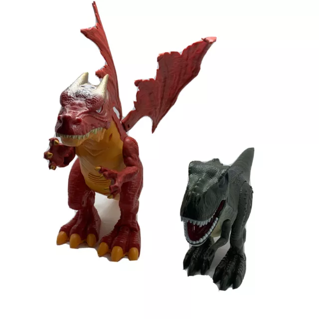 Zuru Robo Alive Fire Breathing Red Dragon And Zuru Robo T Rex